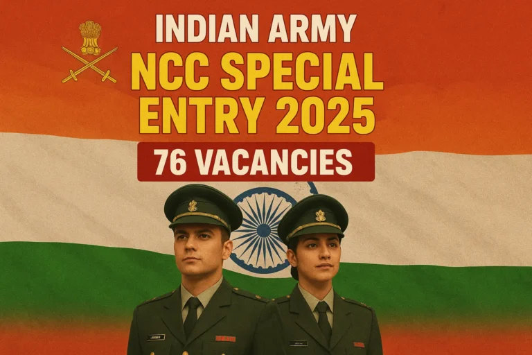 Indian Army NCC Special Entry 2025